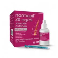NORMOPIL 20 MG-ML 3 FRASCOS SOLUCION CUTANEA 90 ML