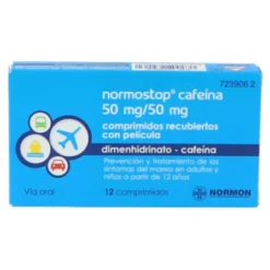 NORMOSTOP CAFEINA 50-50 MG 12 COMPRIMIDOS (BLISTER AL-PA-AL-PVC)