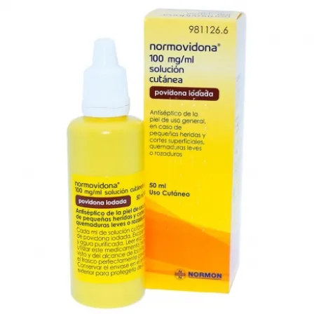 NORMOVIDONA 100 MG/ML SOLUCION TOPICA 50 ML