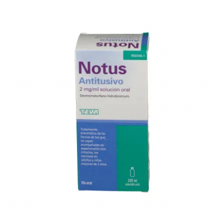 NOTUS ANTITUSIVO 2 MG/ML SOLUCION ORAL 1 FRASCO 200 ML