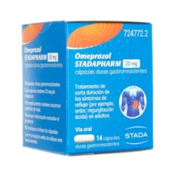 OMEPRAZOL STADAPHARM 20 MG 14 CAPSULAS GASTRORRESISTENTES (FRASCO)
