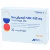 PARACETAMOL MABO EFG 650 MG 20 COMPRIMIDOS