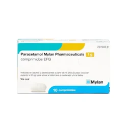 PARACETAMOL MYLAN PHARMACEUTICALS 1 G 10 COMPRIMIDOS