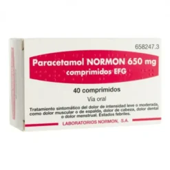 PARACETAMOL NORMON EFG 650 MG 40 COMPRIMIDOS