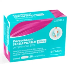 PARACETAMOL STADAPHARM EFG 650 MG 20 COMPRIMIDOS