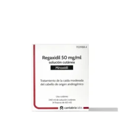 REGAXIDIL 50 MG/ML SOLUCION CUTANEA 4 FRASCOS 60 ML