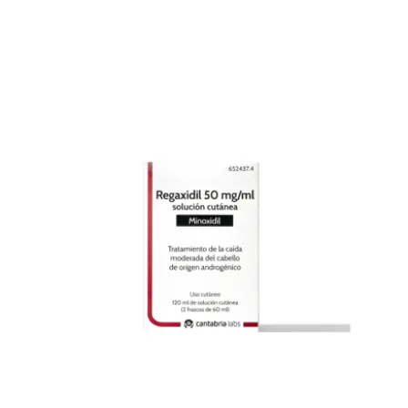 REGAXIDIL 50 MG/ML SOLUCION CUTANEA 2 FRASCOS 60 ML