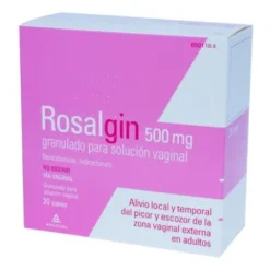ROSALGIN 500 MG GRANULADO SOLUCION VAGINAL 20 SOBRES