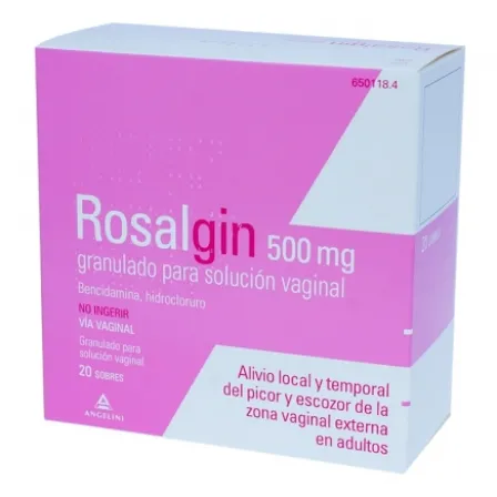 ROSALGIN 500 MG GRANULADO SOLUCION VAGINAL 20 SOBRES