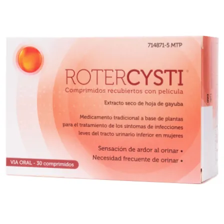 ROTERCYSTI 30 COMPRIMIDOS RECUBIERTOS