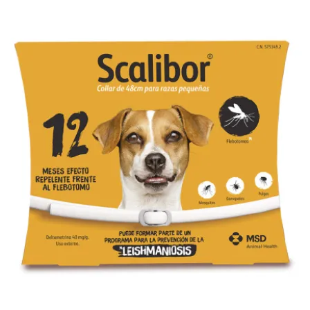 SCALIBOR 40 MG/G 1 COLLAR BLANCO 48 CM