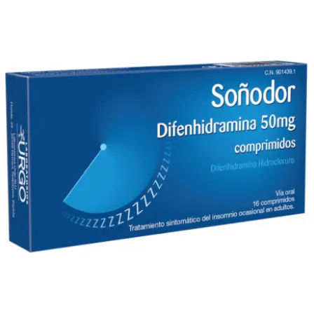 SOÑODOR 50 MG 16 COMPRIMIDOS