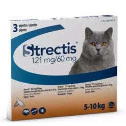 STRECTIS 121/60 MG SOLUCION SPOT-ON PARA GATOS 5-10 KG 3 PIPETAS 0,7 ML