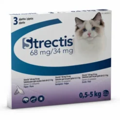 STRECTIS 68/34 MG SOLUCION SPOT-ON PARA GATOS 0,5-5 KG 3 PIPETAS 0,4 ML