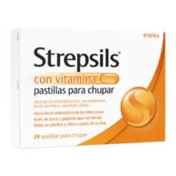 STREPSILS CON VITAMINA C 24 PASTILLAS PARA CHUPAR