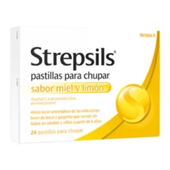STREPSILS 24 PASTILLAS PARA CHUPAR MIEL-LIMON