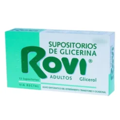 SUPOSITORIOS DE GLICERINA ROVI ADULTOS 2,25 G 12 SUPOSITORIOS