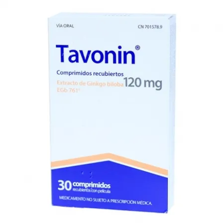 TAVONIN 120 MG 30 COMPRIMIDOS RECUBIERTOS