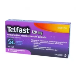 TELFAST 120 MG 7 COMPRIMIDOS RECUBIERTOS