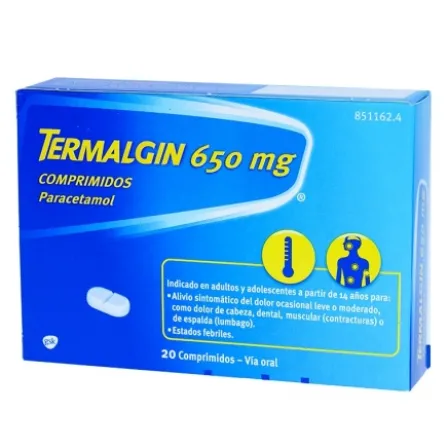 TERMALGIN 650 MG 20 COMPRIMIDOS