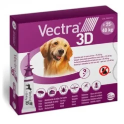 VECTRA 3D 256/22,7/1865 MG SOLUCION SPOT-ON PARA PERROS 25-40 KG 3 PIPETAS 4,7 ML