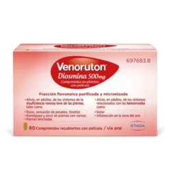 VENORUTON DIOSMINA 500 MG COMPRIMIDOS RECUBIERTOS CON PELICULA