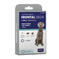 ZOTAL FRONTAL DELTA COLLAR MEDICAMENTOSO PARA PERROS GRANDES Y MUY GRANDES 75 CM